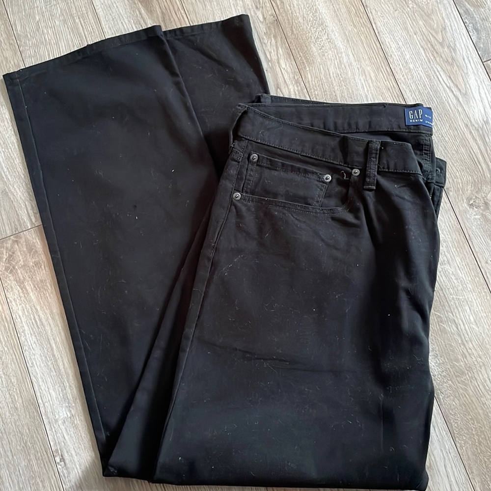 Gap straight black 5 pocket pants/jeans